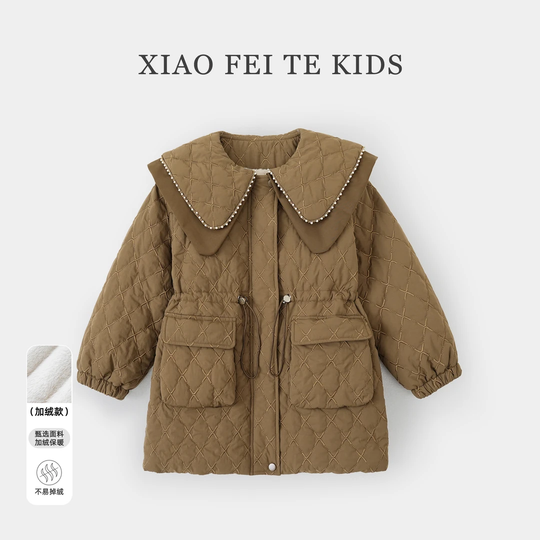 小菲特冬季新款女童装衣服中大童时尚洋气儿童休闲外套YNYD43751