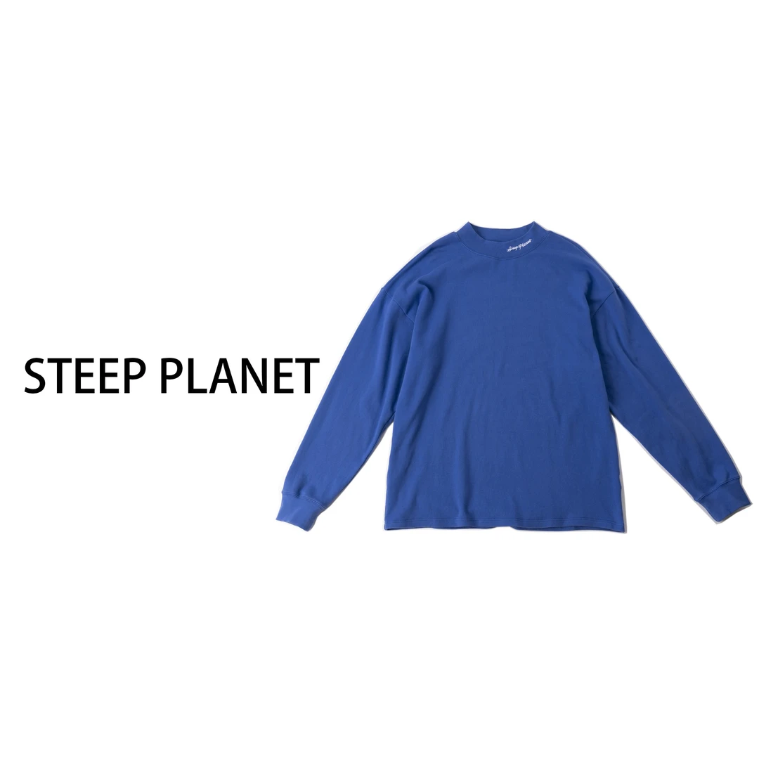 Steep Planet  冥王星/宽松休闲百搭舒适圆领半高领长袖套头卫衣