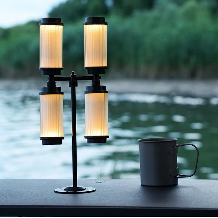 户外铝合金桌面灯架便携可拆卸烛台灯支架露营组合灯架露营野营