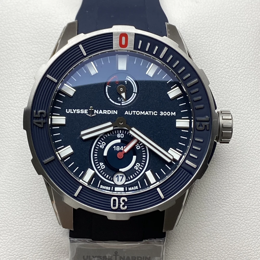 全新未使用 Ulysse Nardin/雅典 24年全套/潜水/44直径