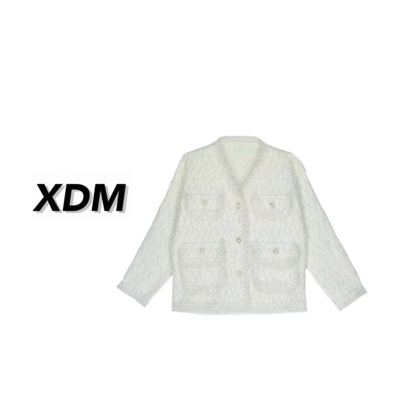 【温柔软糯仿貂绒外套】大码女装秋冬胖妹妹宽松慵懒风高级感开衫