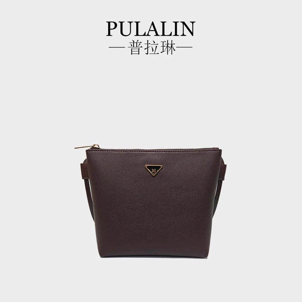 普拉琳秋冬新款时尚纯色简约斜挎单肩包9626