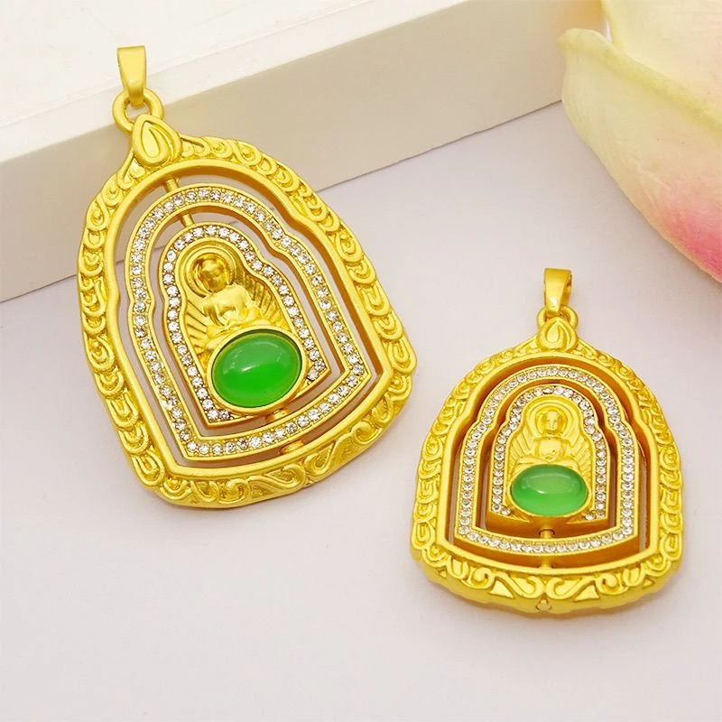 古法传承系列天然玉髓转运佛吊坠赠绳子礼盒