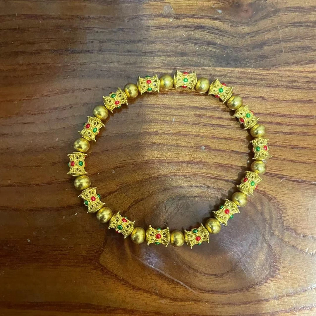 足银手链 珐琅手串玲珑珐琅富人朝气蓬勃礼物文体