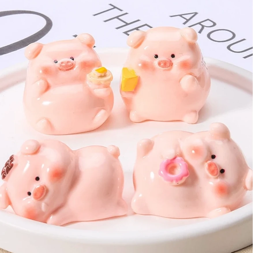 【见对碰加拆】卡通立体小粉猪盲袋夜光可爱实色创意潮玩摆件