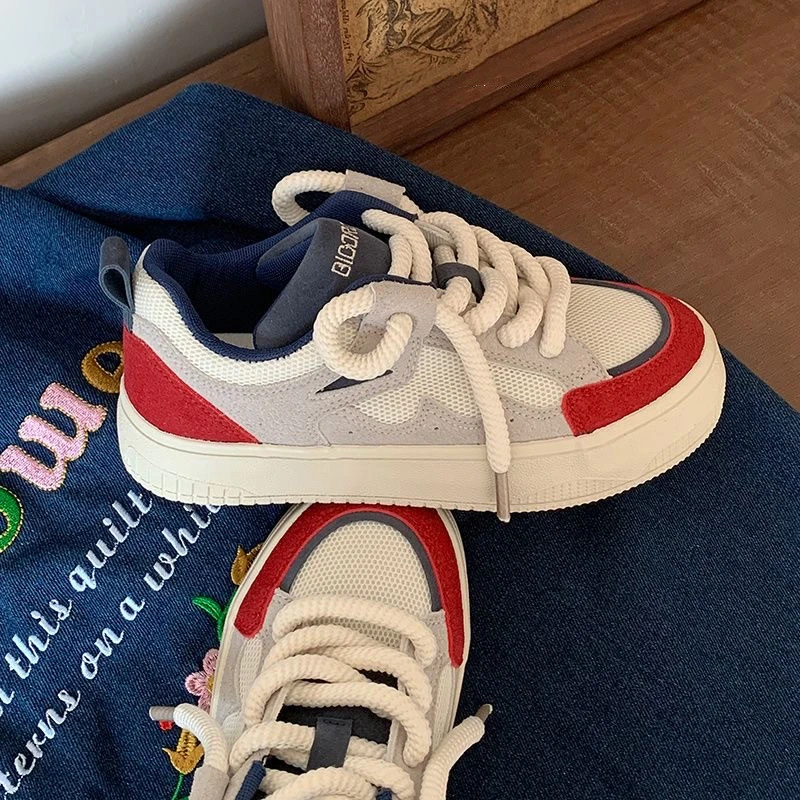 【断码  小众设计！网面！耳朵  数量不多】休闲板鞋