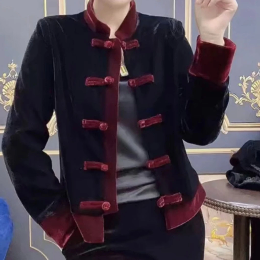 30088彩色盘扣外套