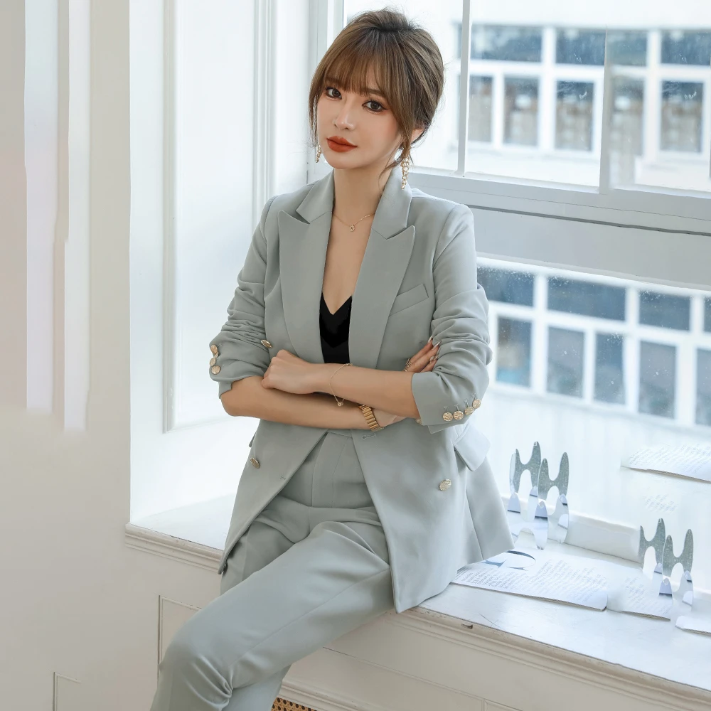 5530西装套装女新款明星同款气质修身小西服时尚西装外套OL套装女