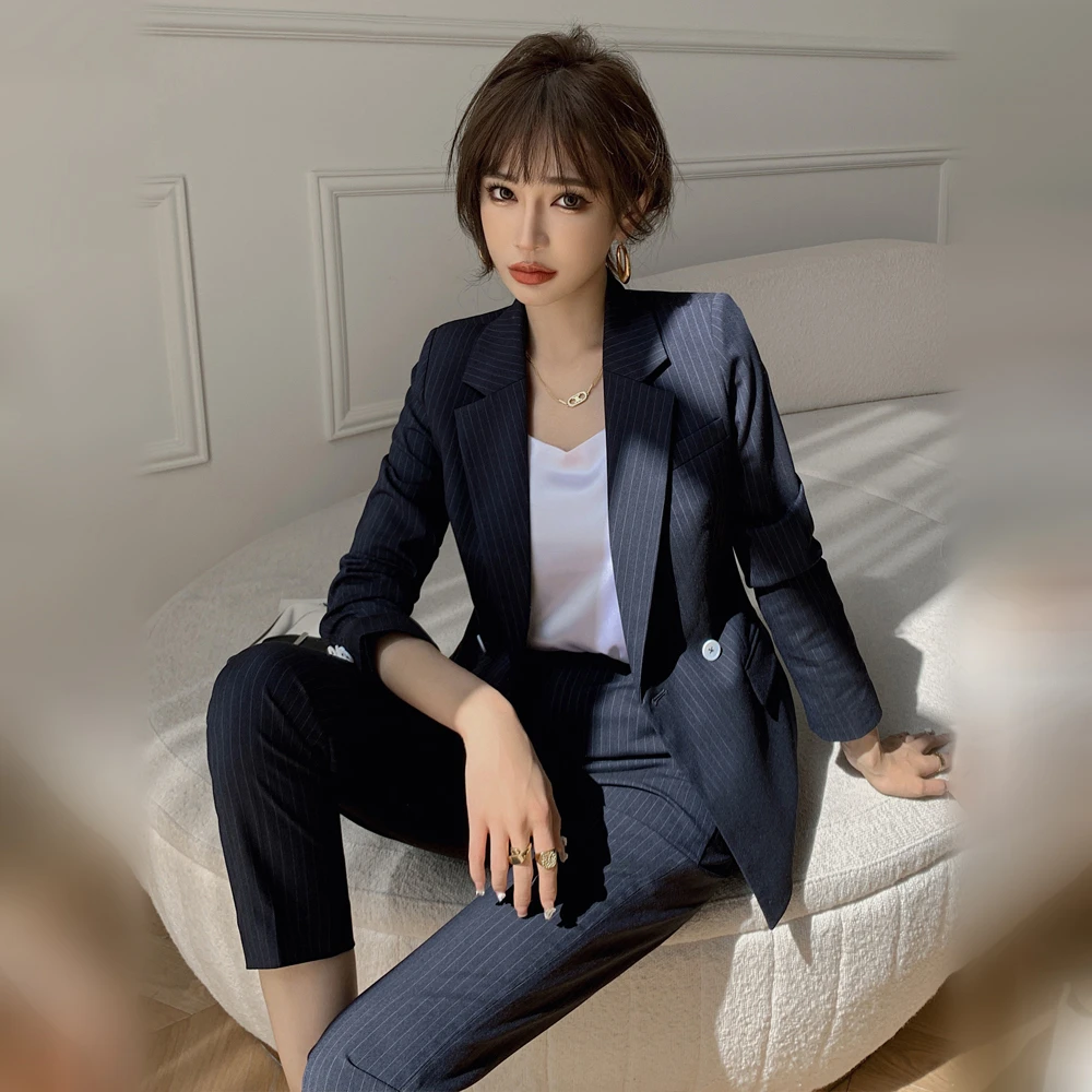 9337春新款职场西装套装女气质高级感商务通勤小西服外套OL套装女