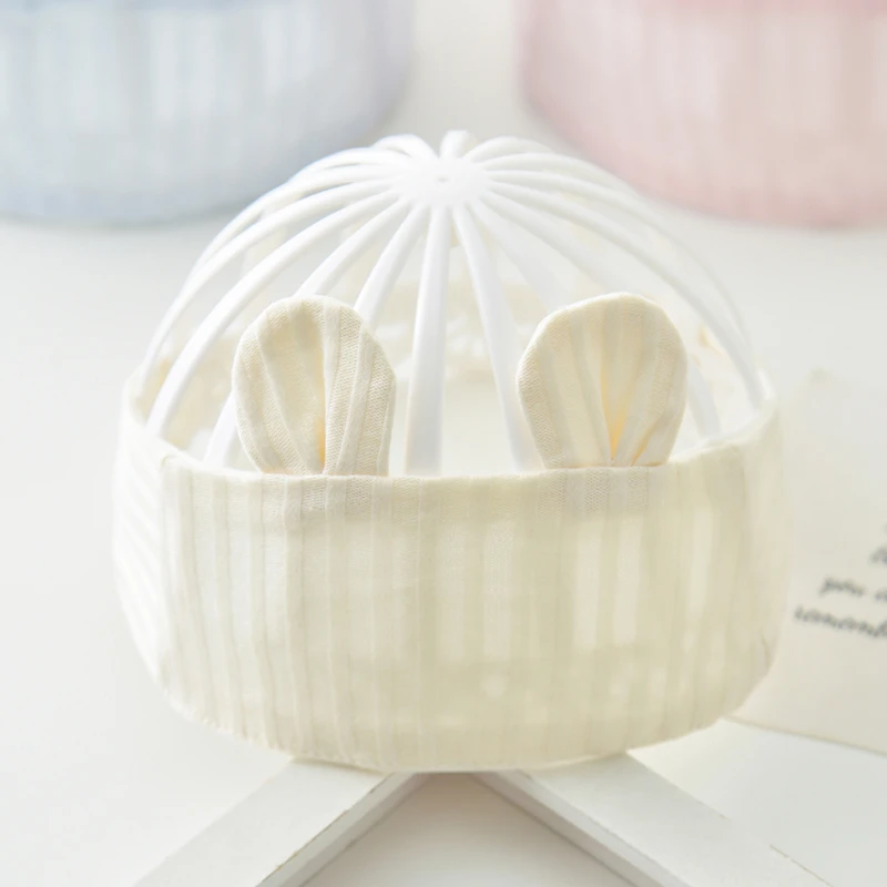 婴儿护囟门帽子超萌初生宝宝发带小月龄纯棉囟门帽遮脑门胎帽男女