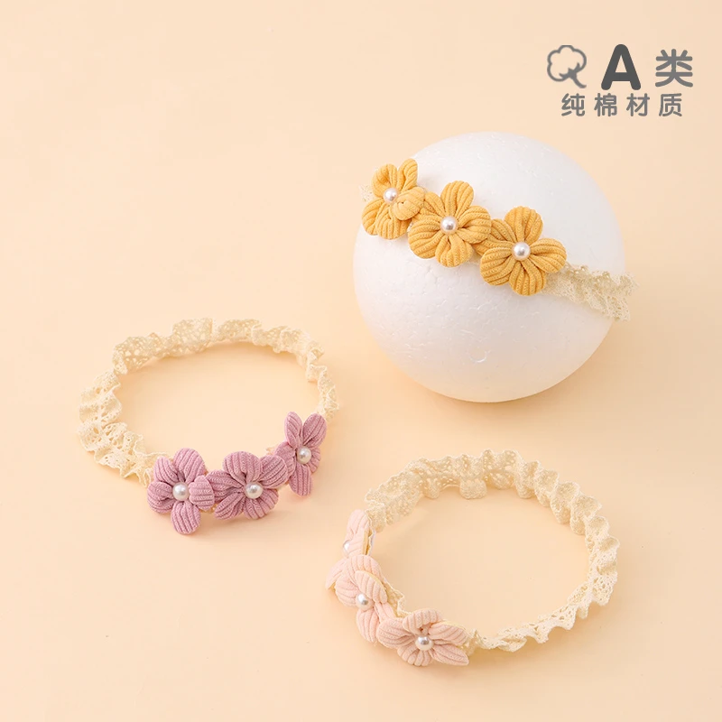 婴儿发带夏季新生儿护囟门帽春秋男女宝宝发饰儿童韩版可爱头饰