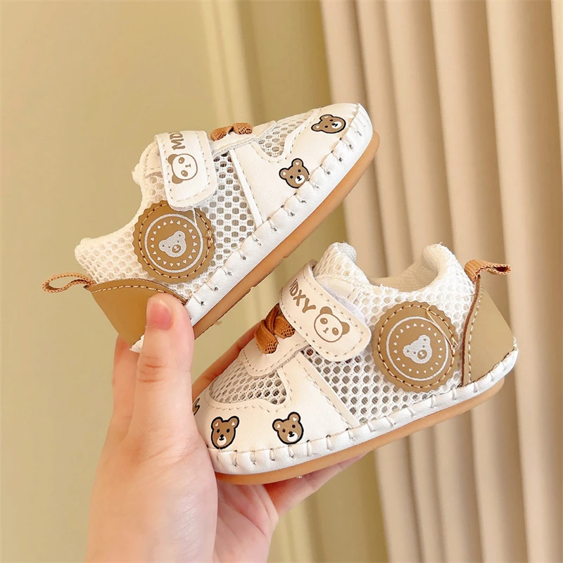 夏季婴幼儿鞋软底防滑3-6-12月0一1岁男女宝宝透气网鞋学步鞋凉鞋