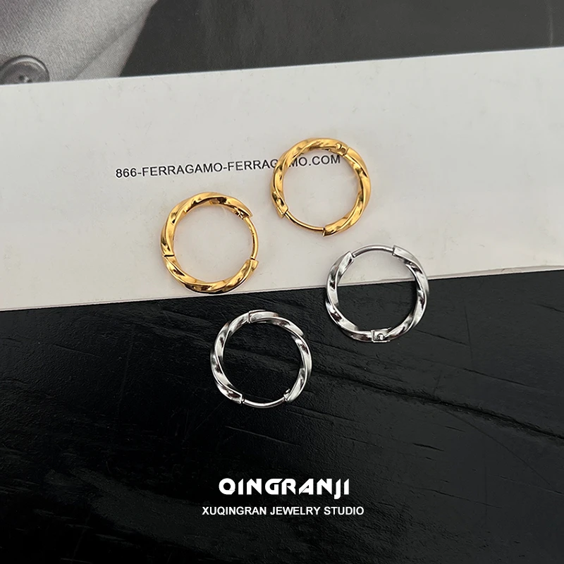 钛钢耳饰 时尚潮流男生饰品男士耳环痞帅高级感单只耳钉男款耳钉E