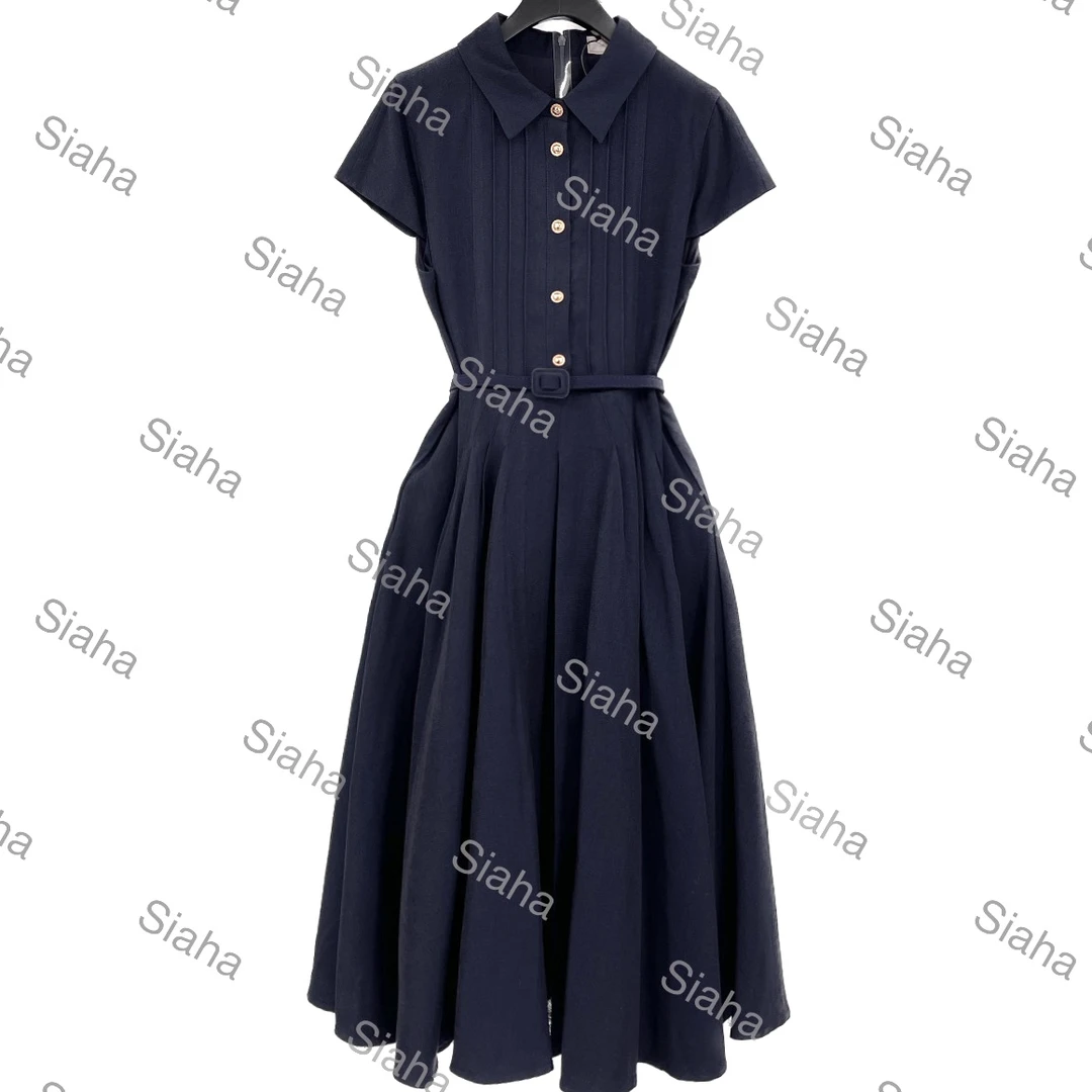 【维多利亚】Siaha轻奢高定连衣裙QZ001 夏季复古气质