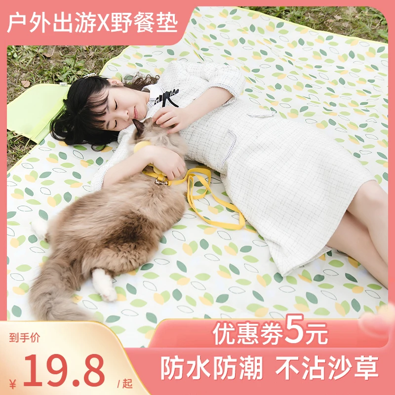 【粉丝浮力】野餐垫户外烧烤防潮垫沙滩垫春游露营草坪用防水加厚
