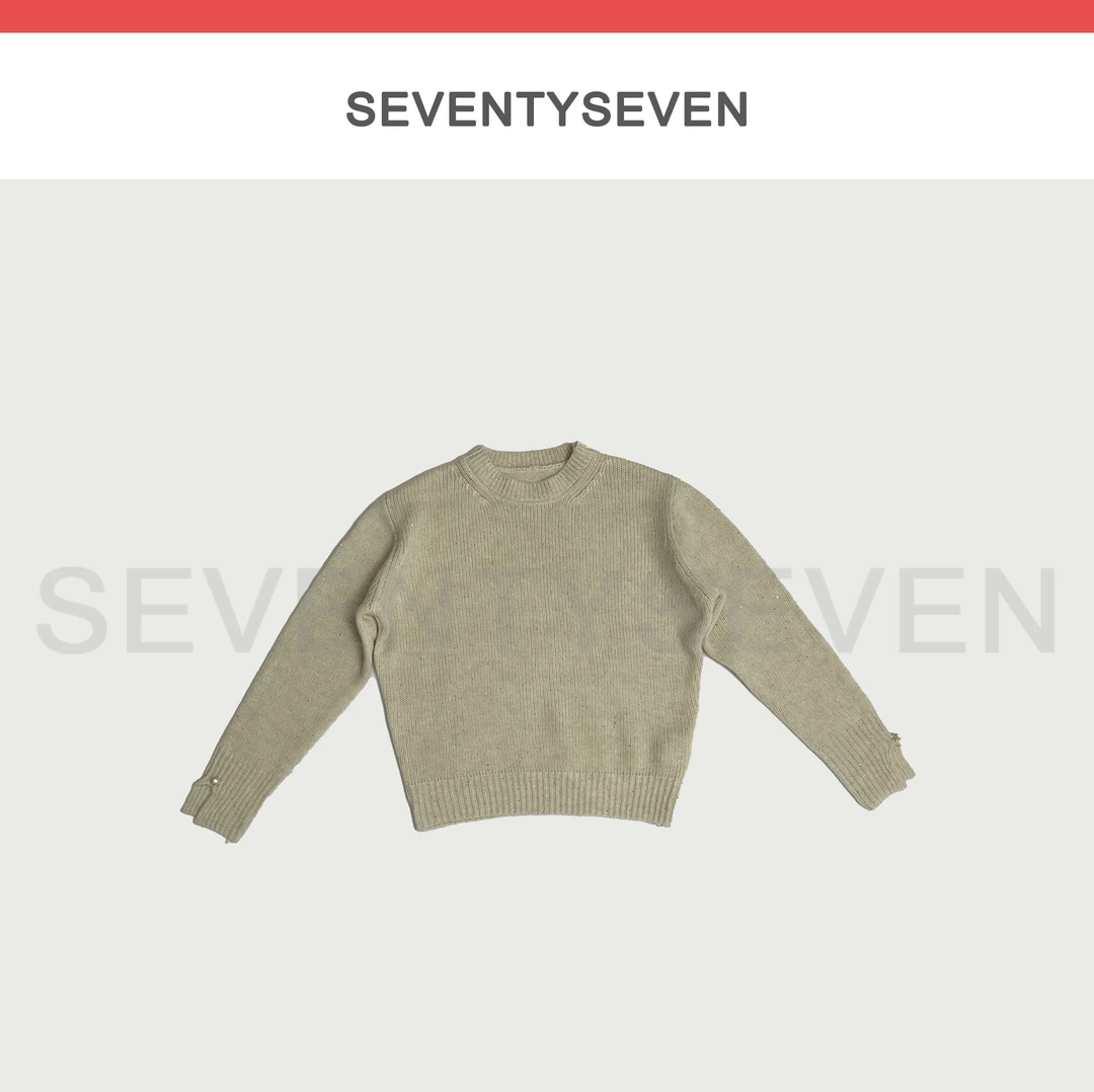 C681重工珍珠扣时尚大版毛衣（毛衣都会起球 介意慎拍）