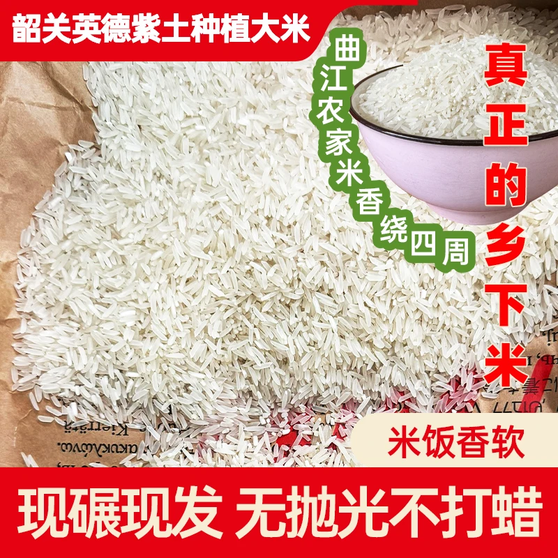 韶关粤北晚稻新米象牙米香粘米产地现磨现发新鲜优质农家大米