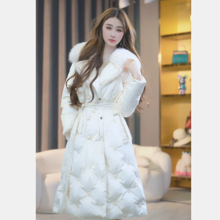 【张喜喜】气质时尚宽松收腰网红冬季新款羽绒服 241039