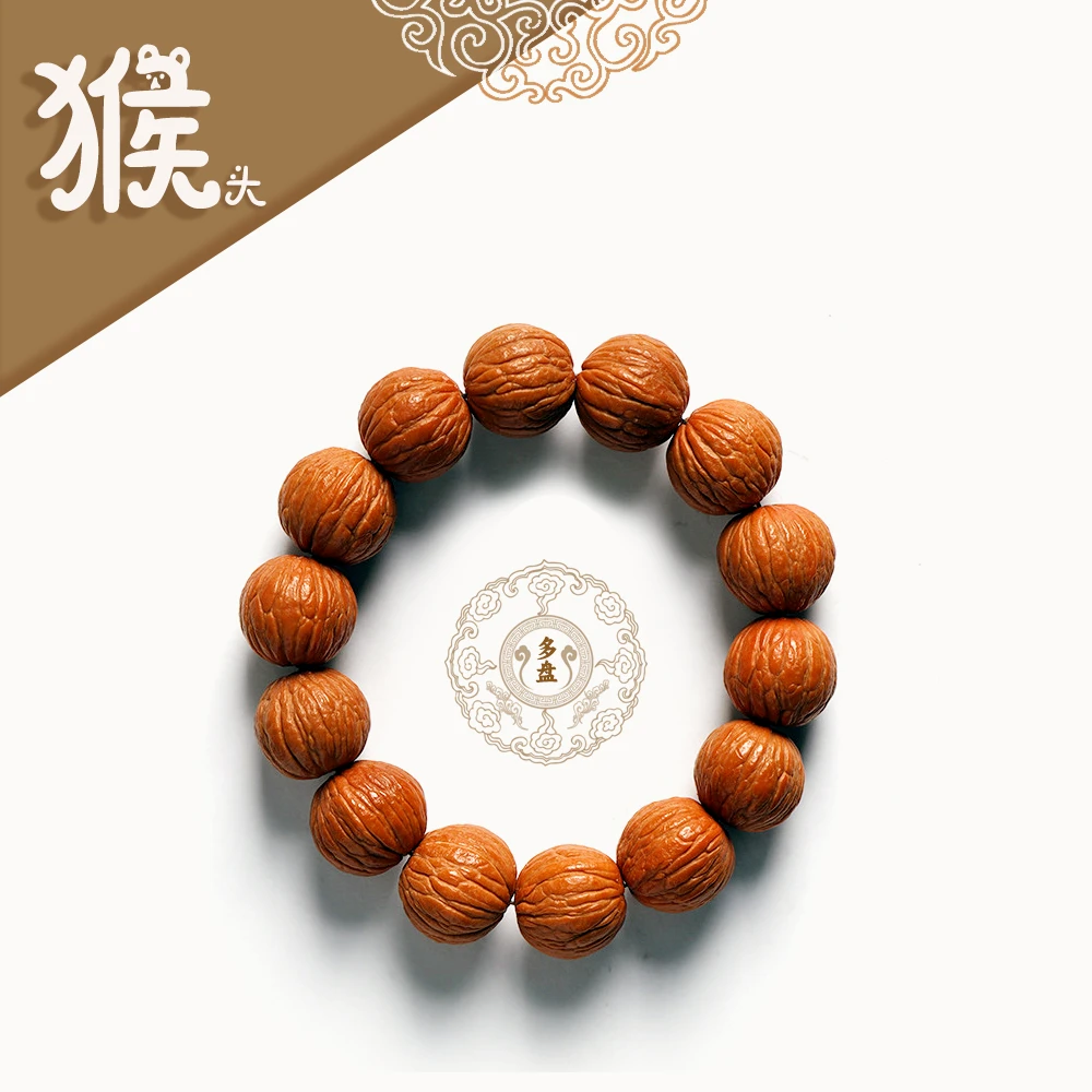 新品颗颗精选无修猴头手串猴头核桃菩提文玩手串原桩单圈南瓜猴头