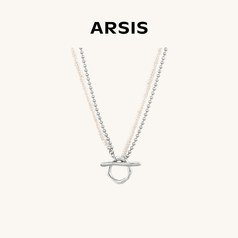 ARSIS流光OT扣项链素款简约百搭拼接毛衣链秋冬穿搭