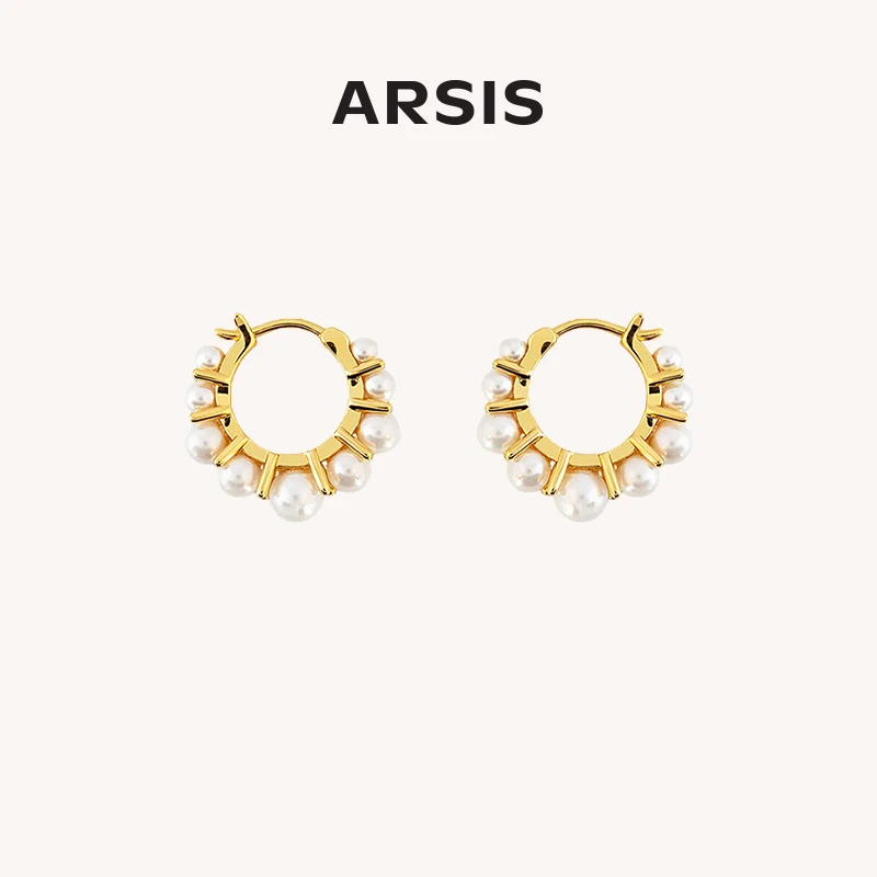 ARSIS纯真年代系列ACZ108J豆蔻耳环简约时尚 轻奢饰七夕礼物手工