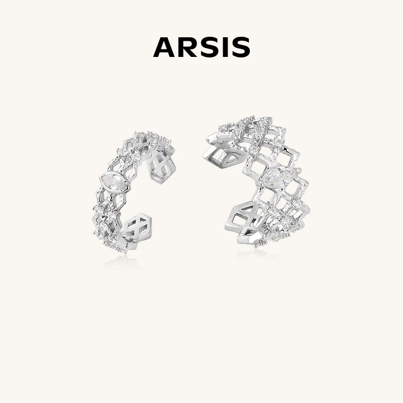 ARSIS粼境系列波纹套戒轻奢轻奢气质素款简约戒指个性520礼物