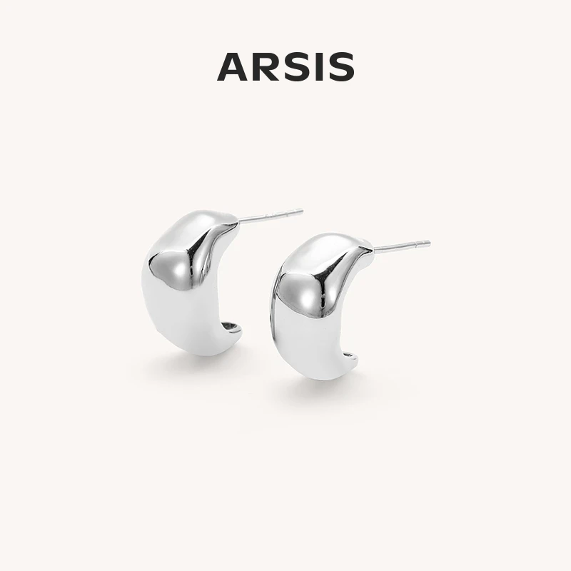 ARSIS自由搭配潺流豆豆耳钉极简实用小众L1