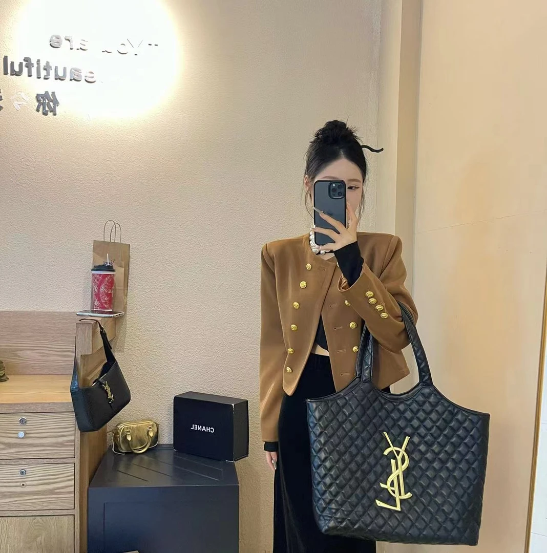 名媛风金色双排扣小香风短款外套女秋季新款气质轻奢重工百搭