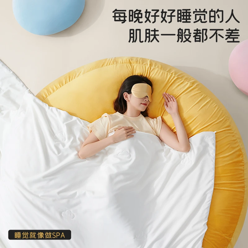 梦洁家纺 糯叽叽纯蚕丝二合一被：小宝被