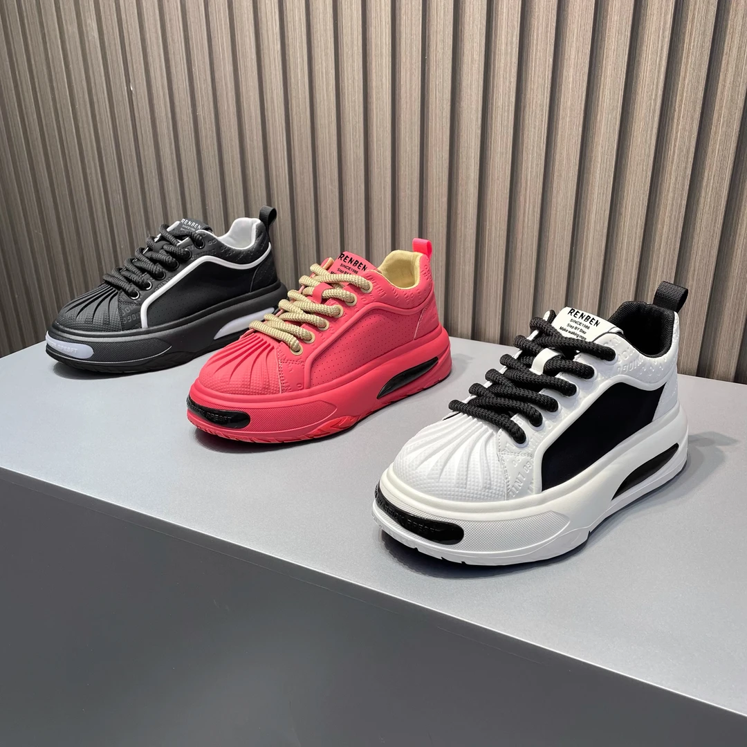 2024新款男鞋时尚休闲百搭潮流厚底韩版潮鞋低帮秋季