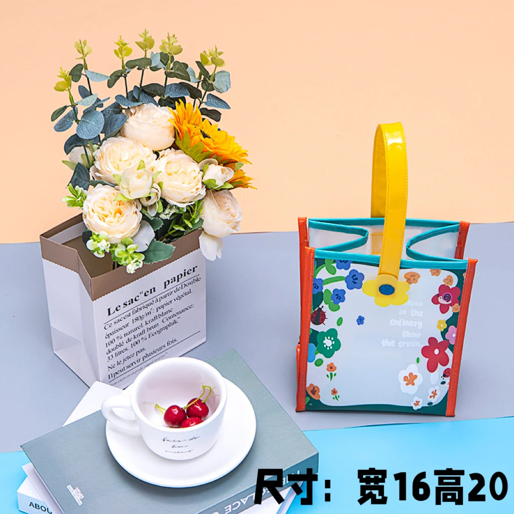 【防水防污手提包】随拎随走七色小花款