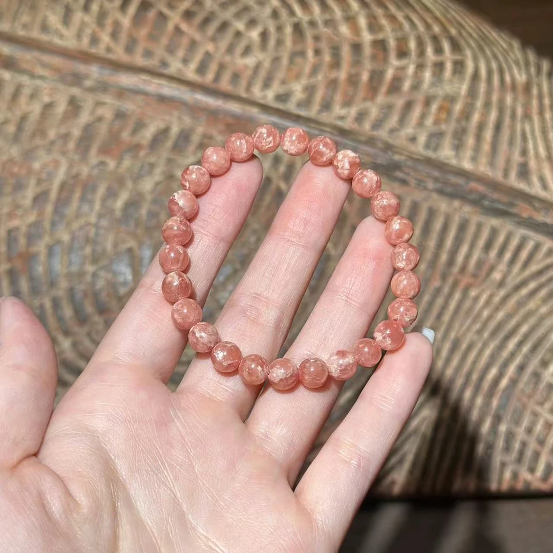 非金属玻璃手链 YS9180 红色HWS圆珠单圈手链