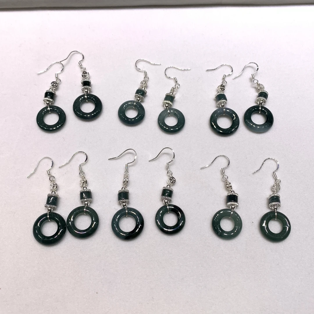 YS9349 翡翠圆环 耳饰 多样性发其一