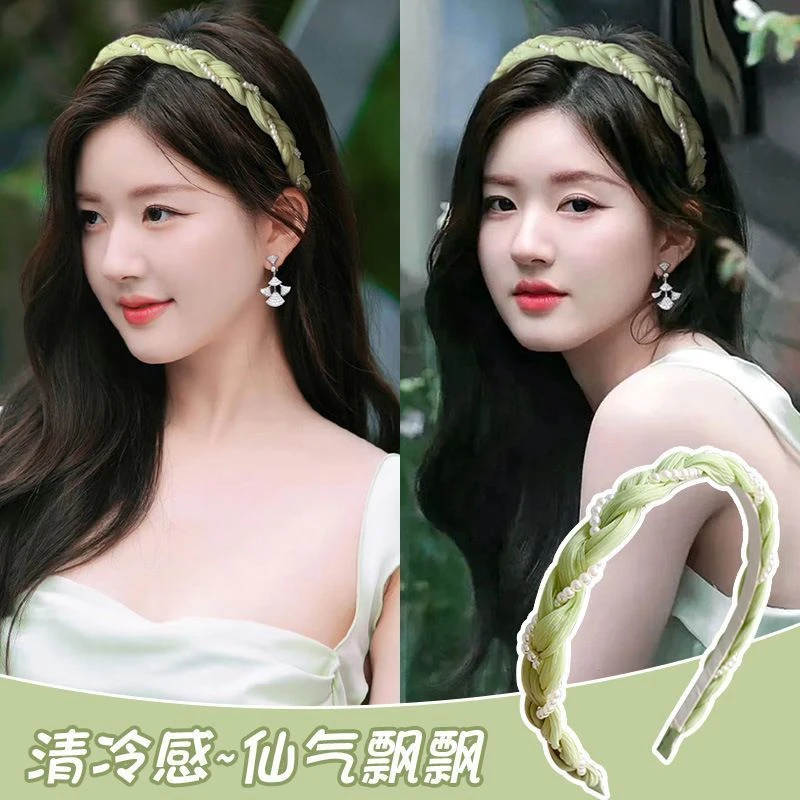 麻花ZZ发箍女夏气质压发森林仙女发捆小清新发饰