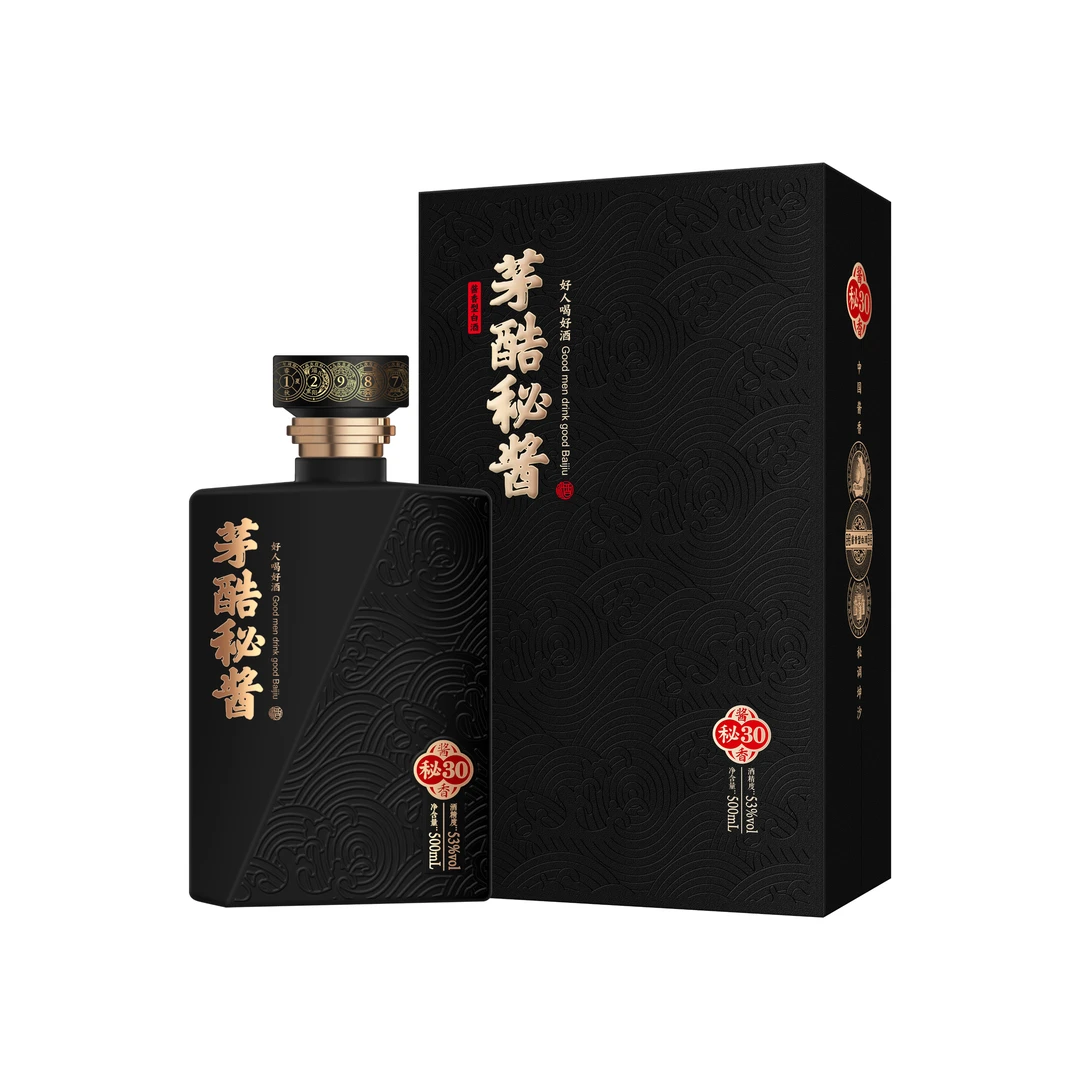 茅酷秘酱（秘30）陈酿酱香型优级白酒一瓶53度500ml