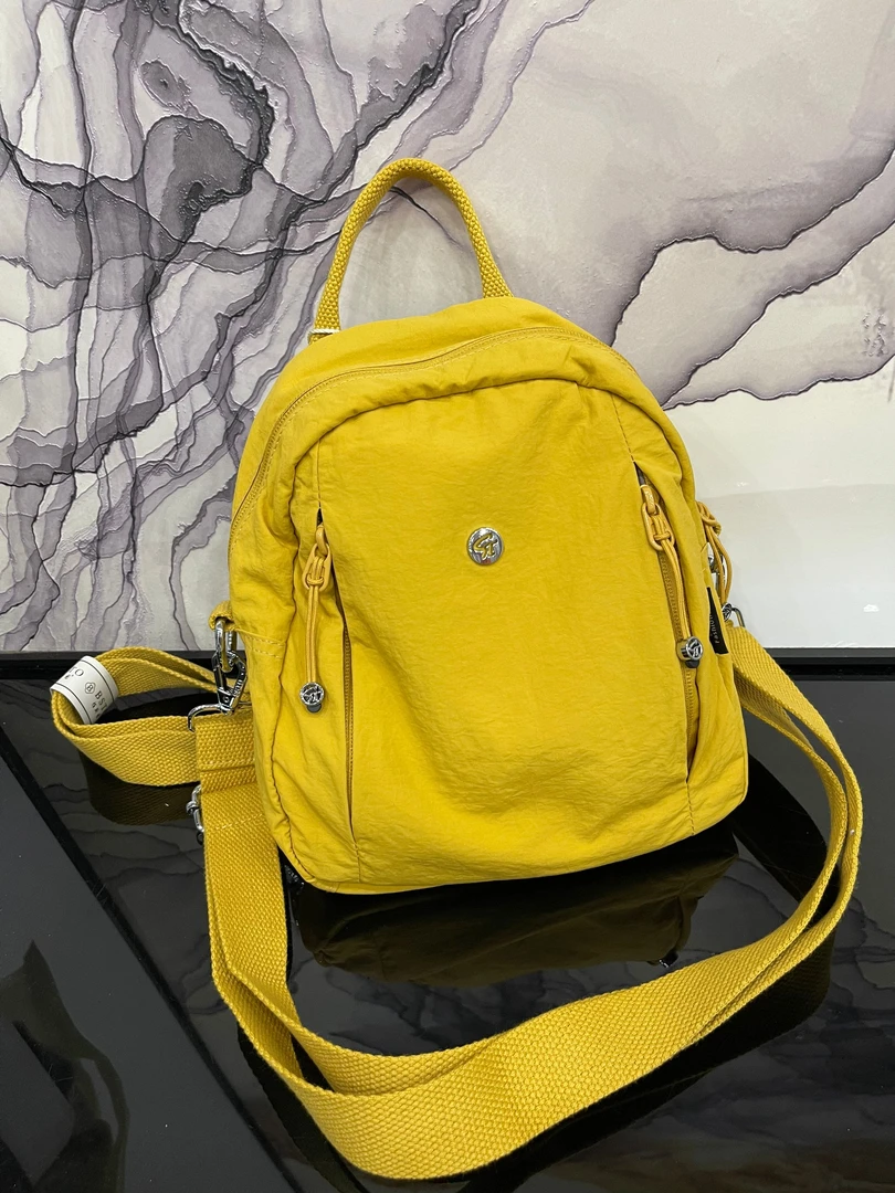 新款休闲双背纯色布包时尚高品质布包百搭简约单肩纯色女士6605