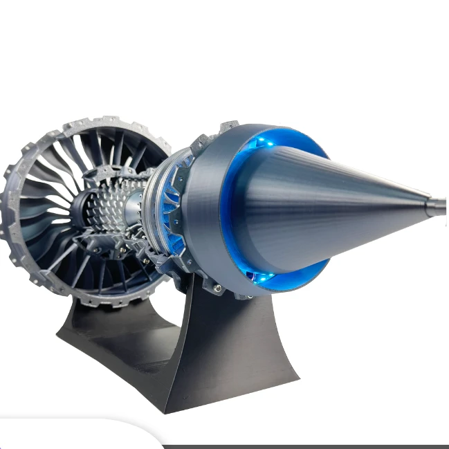 Tr900涡扇发动机引擎模型玩具 可转动调速飞机模型摆件礼品