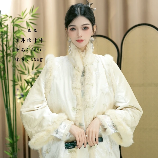 夏维莲2024年秋冬季新款新中式设计师国风时尚旗袍（9883+9839）
