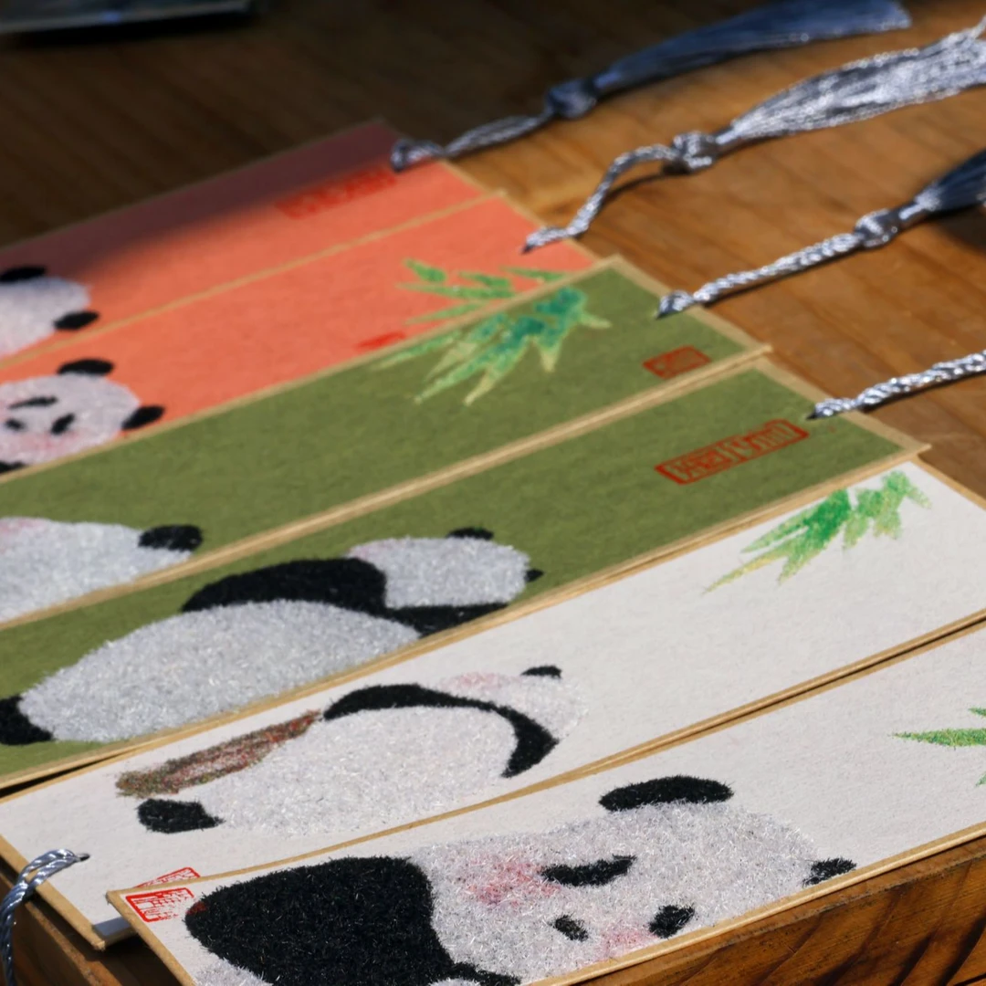 麻质画书签 纯手工制作 礼物 文具