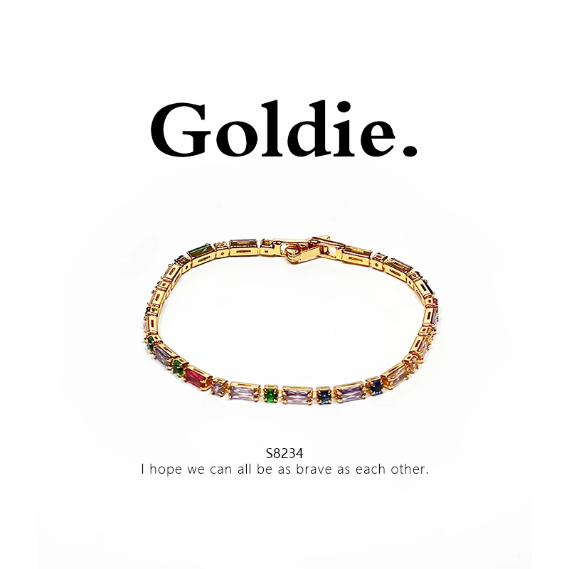 铜合金手链 设计师款百搭气质手链8234