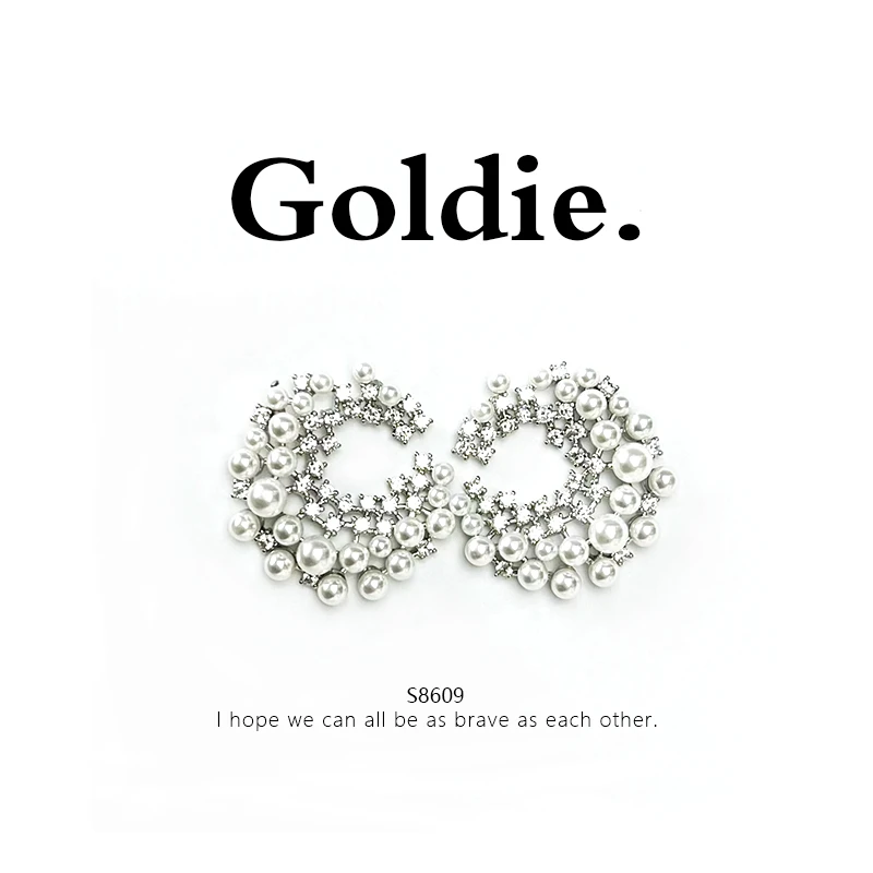 铜合金耳饰 设计师款百搭耳饰 8609