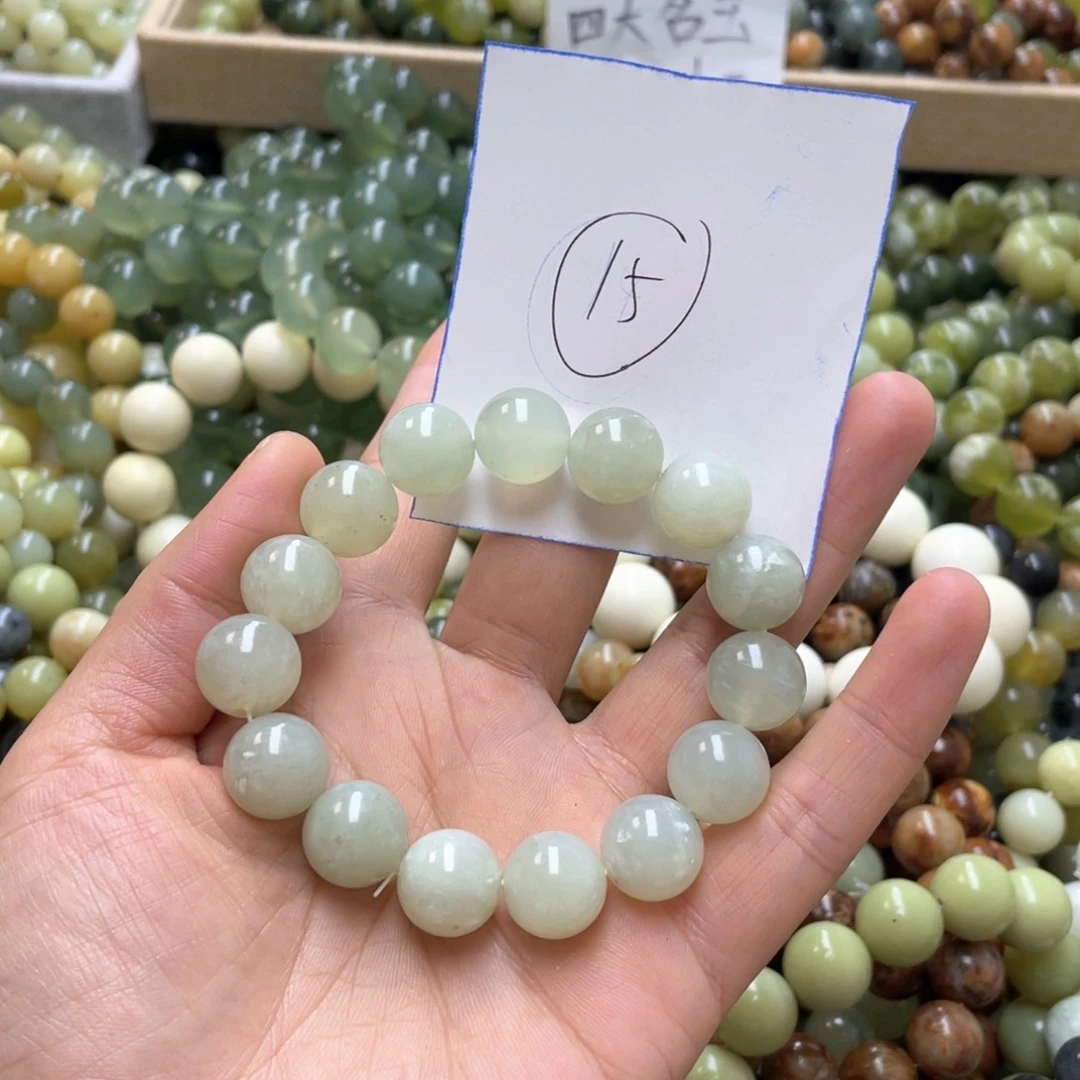 蛇纹石玉手链未镶嵌