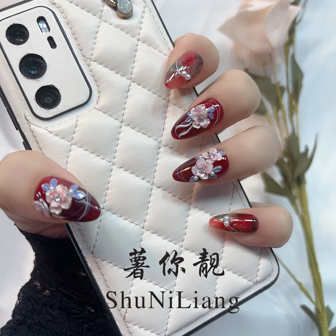 薯你靓【L019】   品牌 原创设计 纯手工雕花穿戴甲