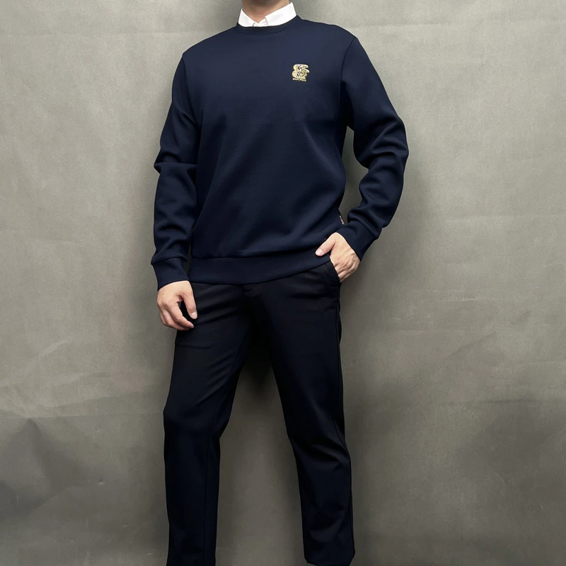 BH保罗秋季专柜正品圆领时尚烫钻潮流长袖卫衣男235111286