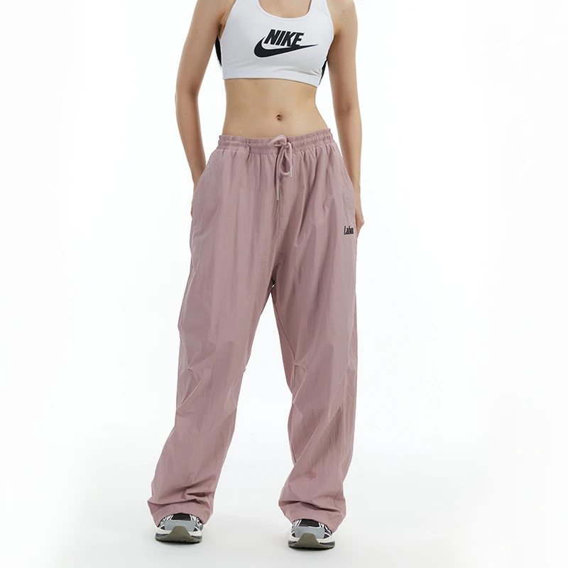 LAHON2023秋冬新款基础多色小个子美式伞兵裤女宽松阔腿休闲裤男