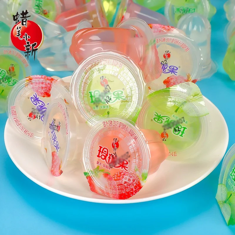 LARBEE/蜡笔小新 玲珑果肉果冻嫩爽草莓荔枝苹果味多口味解馋零食