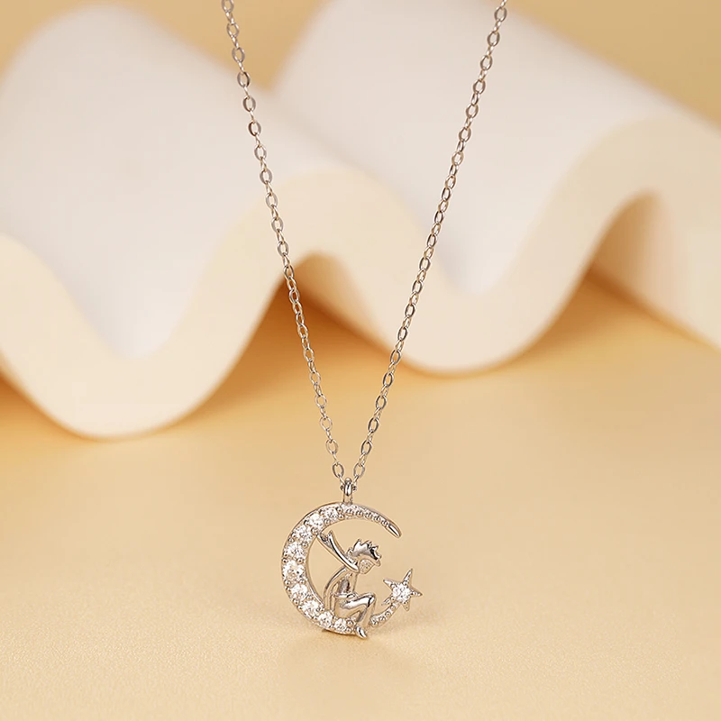 坠链均925银 小王子项链女轻奢高级锁骨链守护者小众礼物送女友