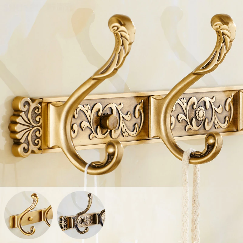 创意欧式挂钩背式挂衣钩挂衣帽包包进门客厅玄关壁挂挂衣架免打孔