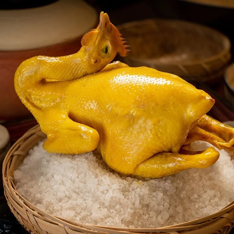 传统客家盐焗鸡(1只老鸡1只鲜嫩土鸡)梅州盐焗鸡鲜嫩土鸡鲜嫩美味