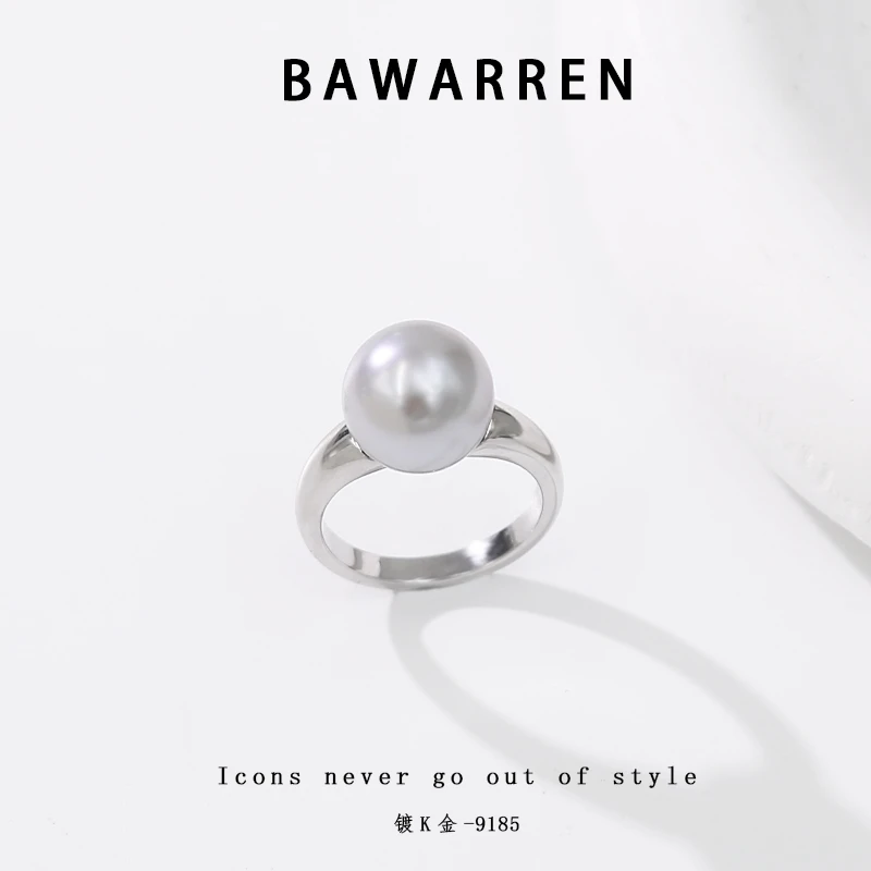 Bawarren 9185-精致戒指气质简约百搭优雅法式